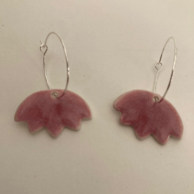 Boucles d’oreilles « octobre rose »
