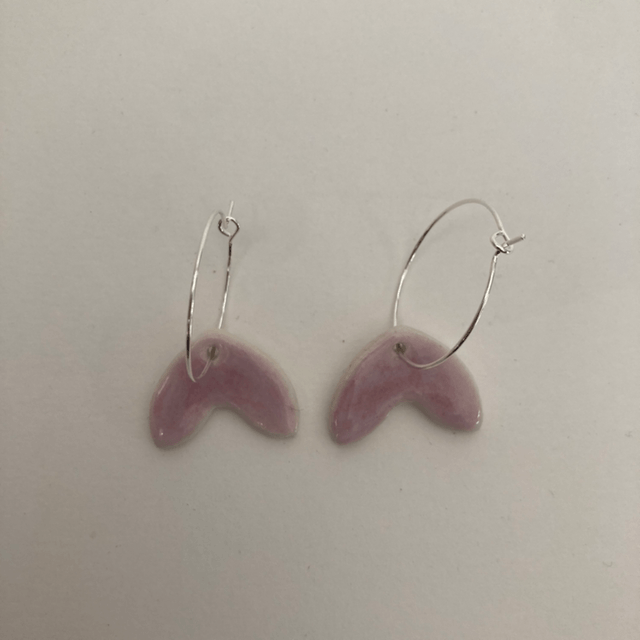 Boucles d’oreilles « octobre rose »
