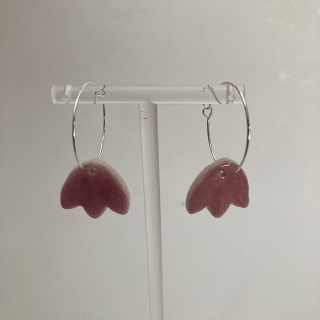 Boucles d’oreilles « octobre rose »