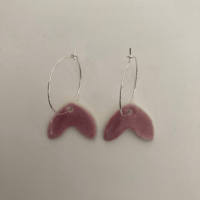 Boucles d’oreilles « octobre rose »